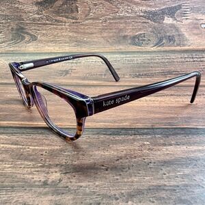 Kate Spade Blakely/G Tortoise‎ Purple Cat Eye Eyeglasses Frames 51-16-135
